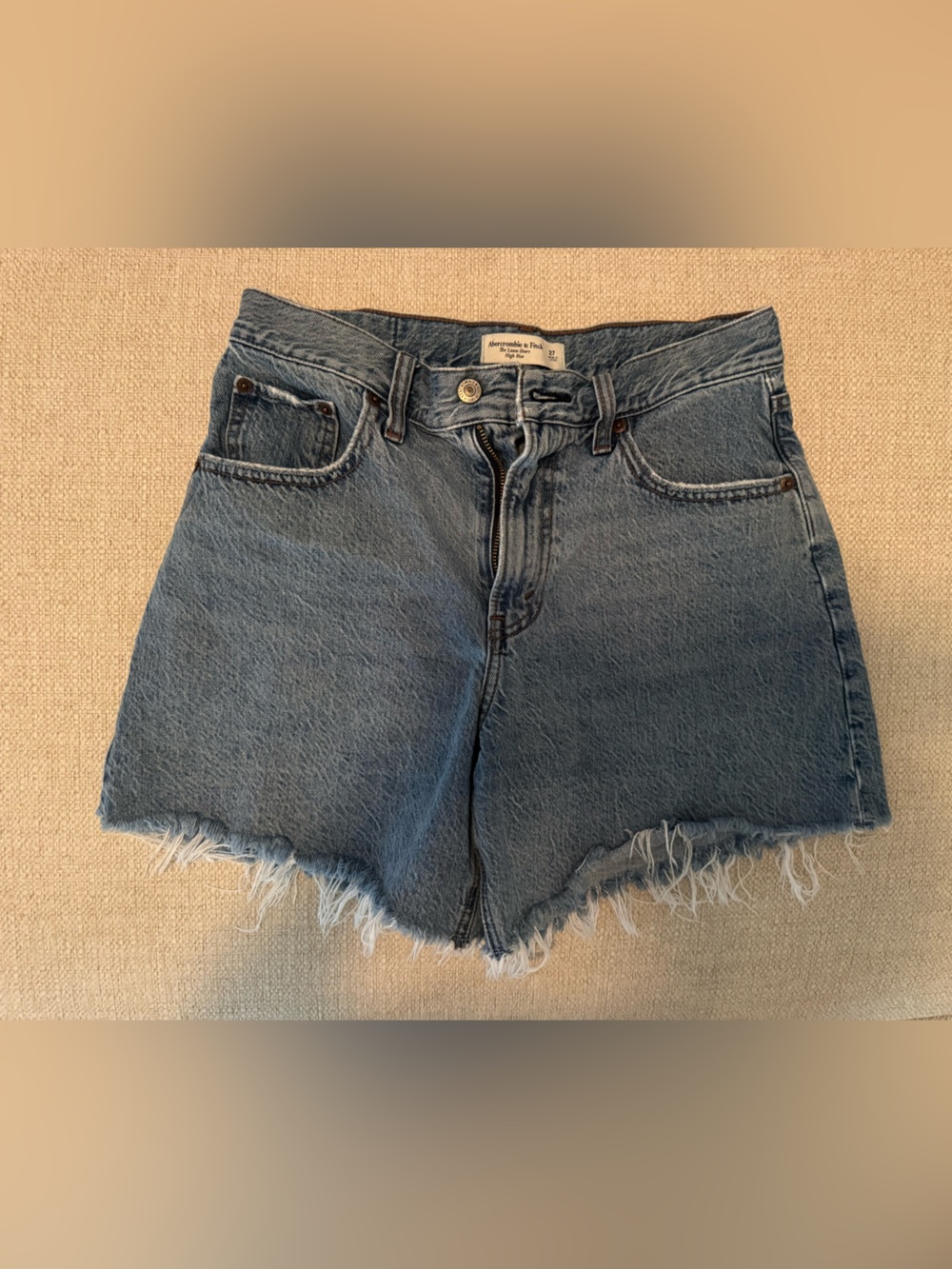 Abercrombie & Fitch Medium Blue Denim Cutoff Shorts